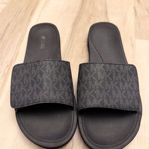 Michael Kors Black Slide Sandals